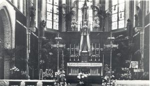 Haps, interieur van de kerk in 1950