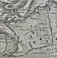 De Polder van het Laag Hemaal, top.kaart 1851 (klik voor een vergroting)