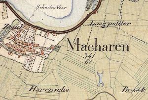De Macharense Kooi op de kaart van 1832