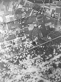 Volkel, na de bombardementen in 1944