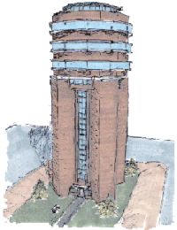 Schets van het plan Urban Light Tower