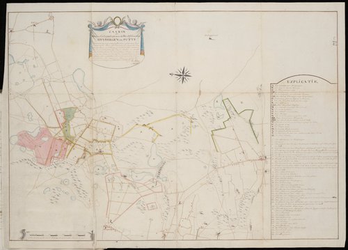 Putte, Kaart van de Heerlijkheden Huijbergen en Putte, 1781 (WBA, Kaarten Raad en Rekenkamer Bergen op Zoom, BOZ009001024)