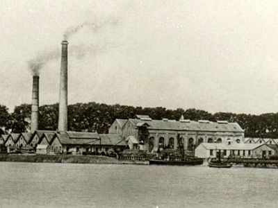 De papierfabriek van Reed in Raamsdonk