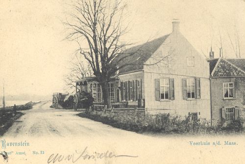 Het veerhuis aan de Maasdijk, 1903 (Collectie Stadsarchief Oss)