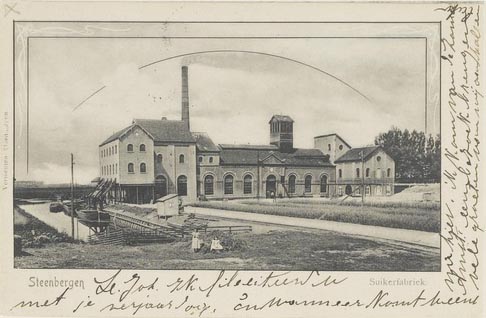 Steenbergen, suikerfabriek Van Loon, De Ram & co, opgericht in 1871 (WBA, Foto Archief Bergen op Zoom, BOZ001035386)