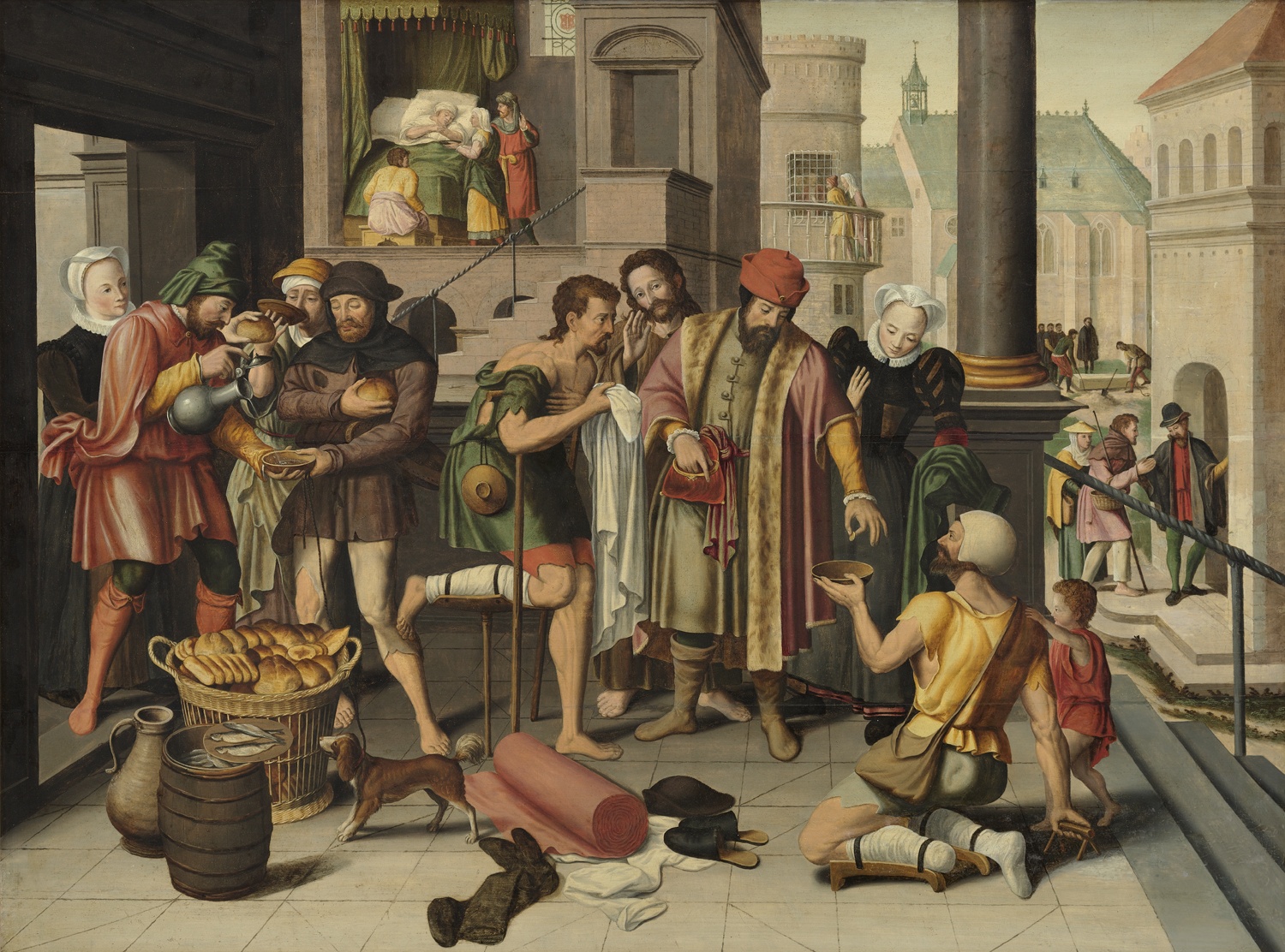 Werken van barmhartigheid, Pieter Brueghel, ca. 1650, Koninklijk Museum Schone Kunsten, Antwerpen