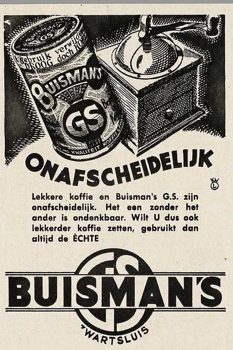 Advertentie voor Buisman uit 1938 (bron: Wikimedia)