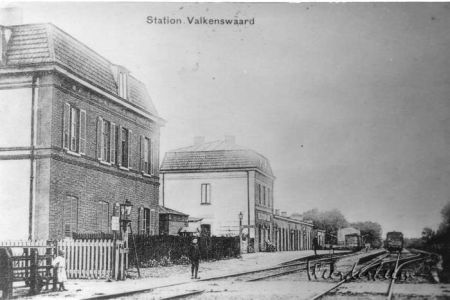 Het station te Valkenswaard, 1920 (bron: HKK Weerderheem)