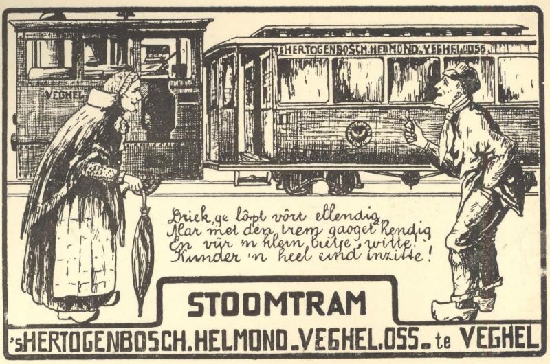 ...De oudste regionale stoomtram tussen Den Bosch-Veghel-Helmond droeg de benaming Goede Moordenaar, vanwege het grote aantal dodelijke ongelukken op de lijn...