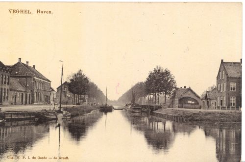 Haven, zwaaikom vanaf het Heilig Hartplein. (ca. 1915)