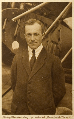 Georg Straszer, vaste piloot op Molenheide (foto: Collectie Regionaal Historisch Centrum Eindhoven 114894)