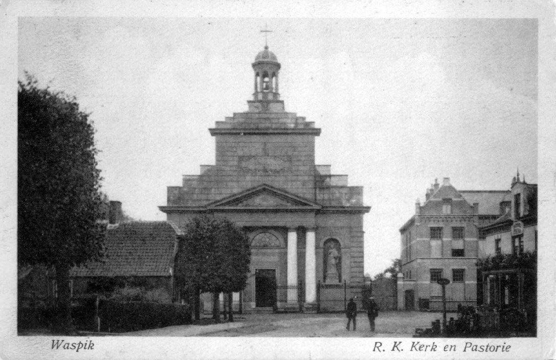 Waspik, Opname van de Rooms Katholieke Kerk H. Bartholomeus te Waspik, ca. 1916