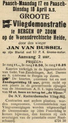 Advertentie in De Maasbode van 15 april 1911